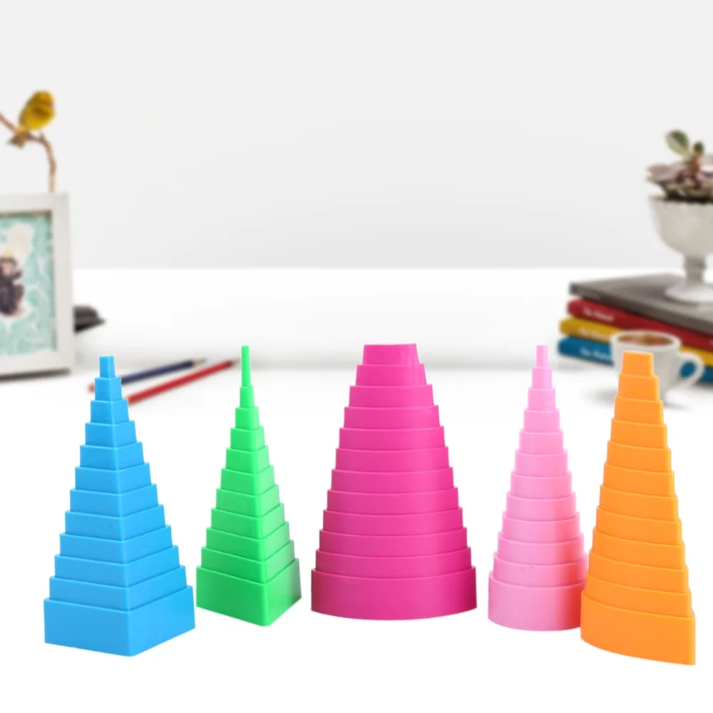 5pcs Mixed Color Paper Quilling Border Buddy Shape Towers Cardmaking Papers Quilling Kit Mould Kit 5 Shapes Quilling Tools