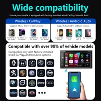 2026 Upgrade 4 in 1 CarPlay Android Auto AirPlay Wireless Adapter Mirror Link Smart USB Dongle For Volvo Benz MG Kia Toyota 6