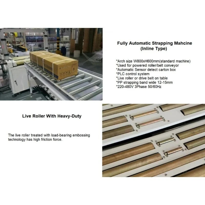 Full Automatic PP Strap Carton Strapping Machine Efficient Safe Reliable For Case Box Parcel Packing And Warehouse Industry