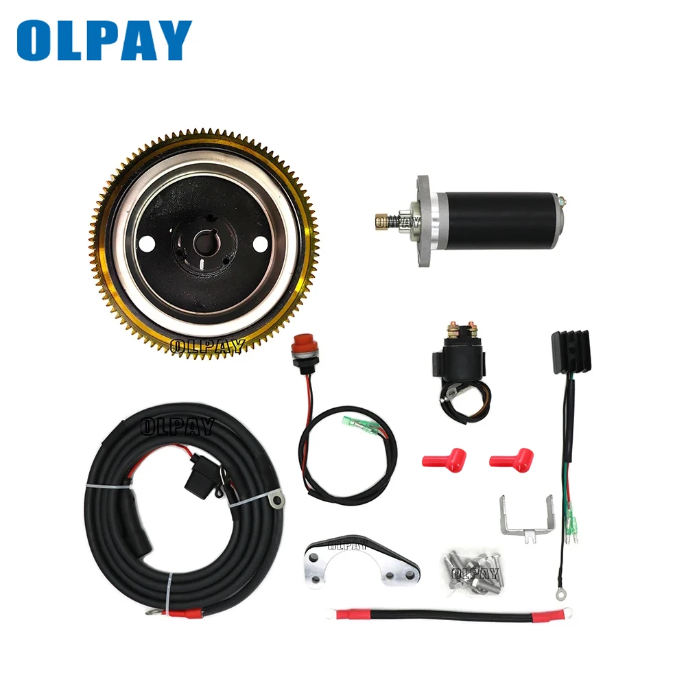 Electrical Start Conversion Kit For TOHATSU 2 Stroke 9.8HP Outboard Motor