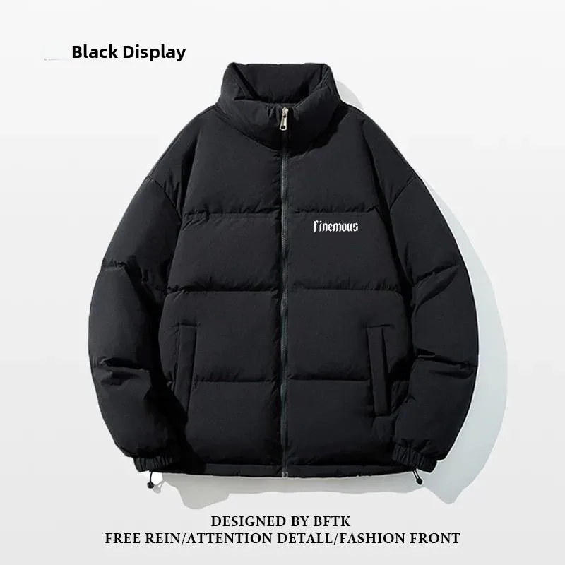 Lekka, ocieplana bawełną kurtka męska na jesień i zimę, styl uliczny, ciepła, codzienna odzież wierzchnia, amerykański styl, nowy model dla...