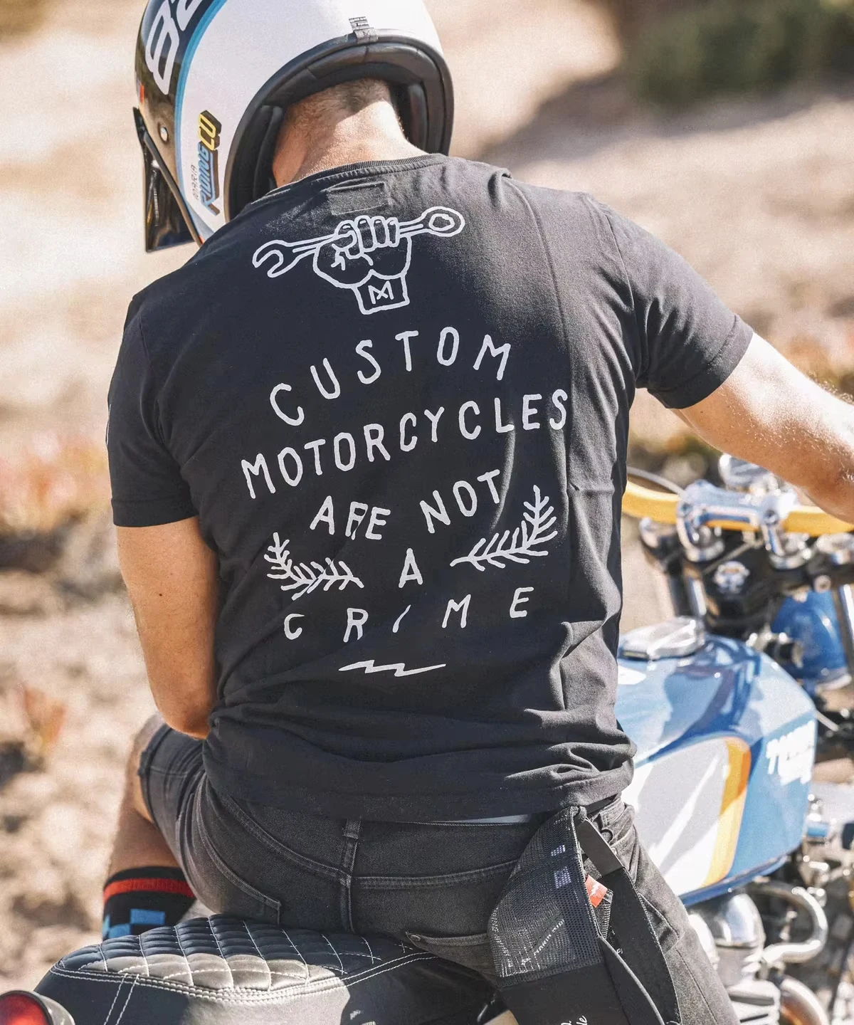 

2025 MotorcycleCasual Retro T-shirt Moto Sport Speed Men's MARIA Loose Breathable Sweat Absorbing Quick Drying Top Men Clothing