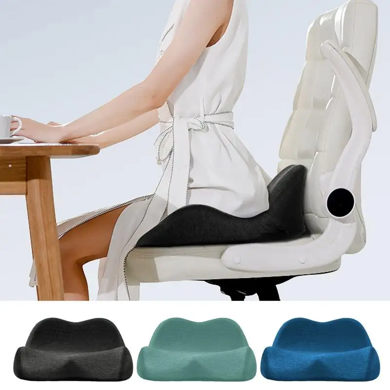 Seat Cushion With Lumbar Support Car Seat Support Waist Pillow Massage Lumbar  Non Slip Memory Foam Prostate Cushion Hip Support