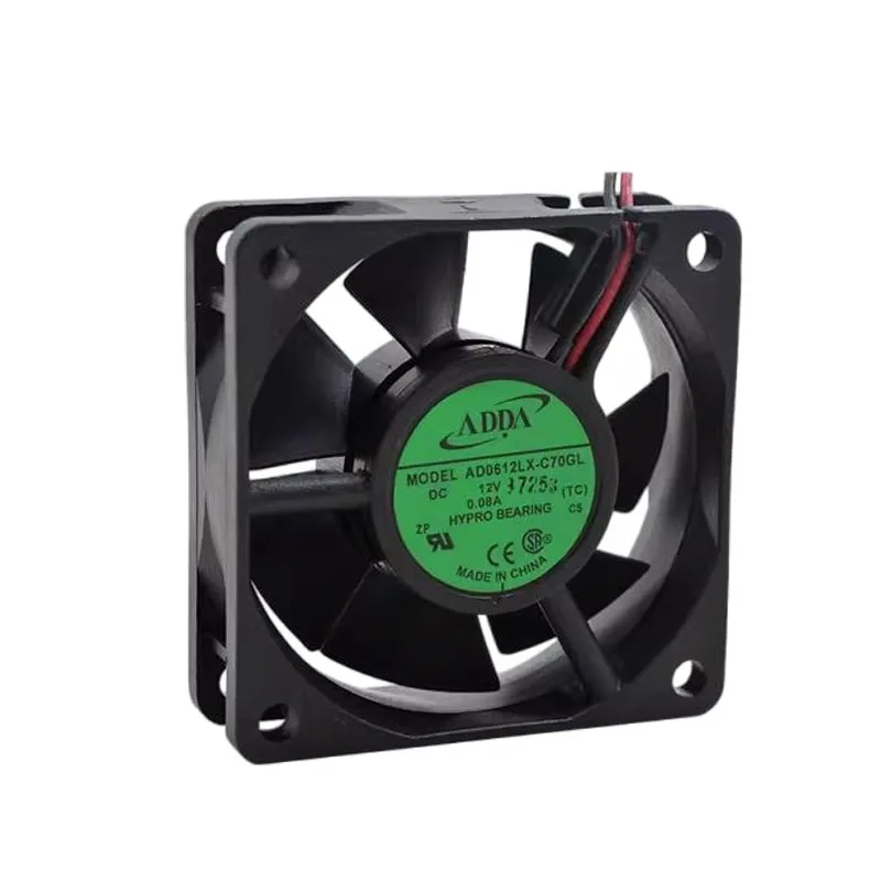 NEW ORIGINAL AD0612LX-C70GL 12V 0.08A 6020 60x20mm COOLING FAN RADIATOR