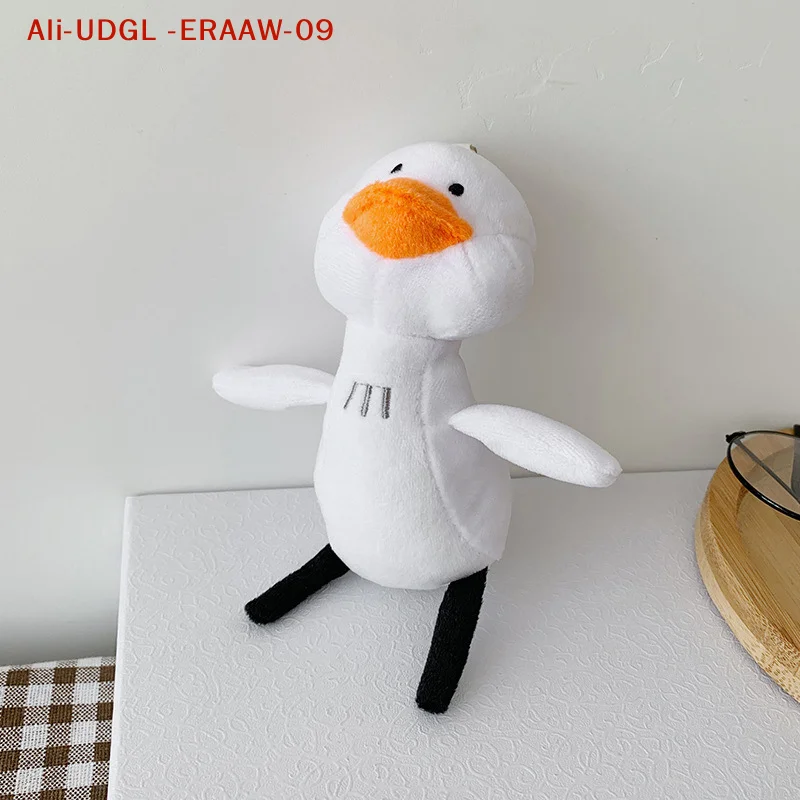 

1 шт. 11 см плюшевый брелок в виде маленькой белой уточки, подвеска для школьной сумки, подарок на день рождения, украшение для дома