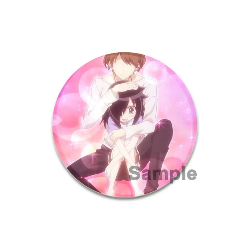 Anime Tomoko Kuroki Pins, Cute Cartoon Badge, Handmade Tinplate Brooches, Breastpin for Backpack Clothes Gift Accessory