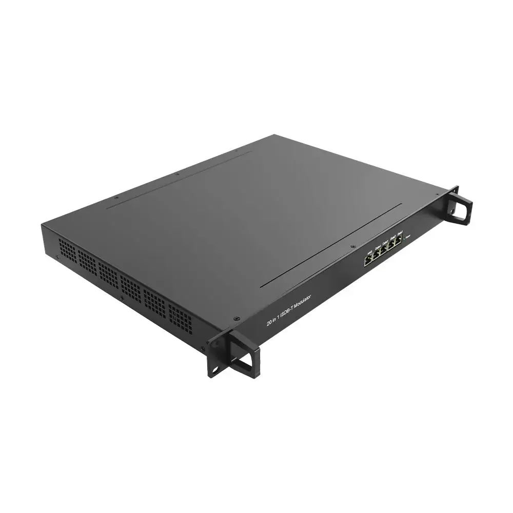 KUNUOMAGIC IP ISDB-T Modulator Digital TV Headend 128 UDP RTP Multicast 8/16/24/32 ISDB-T Frequencies RF Gateway PCR Correct OTT