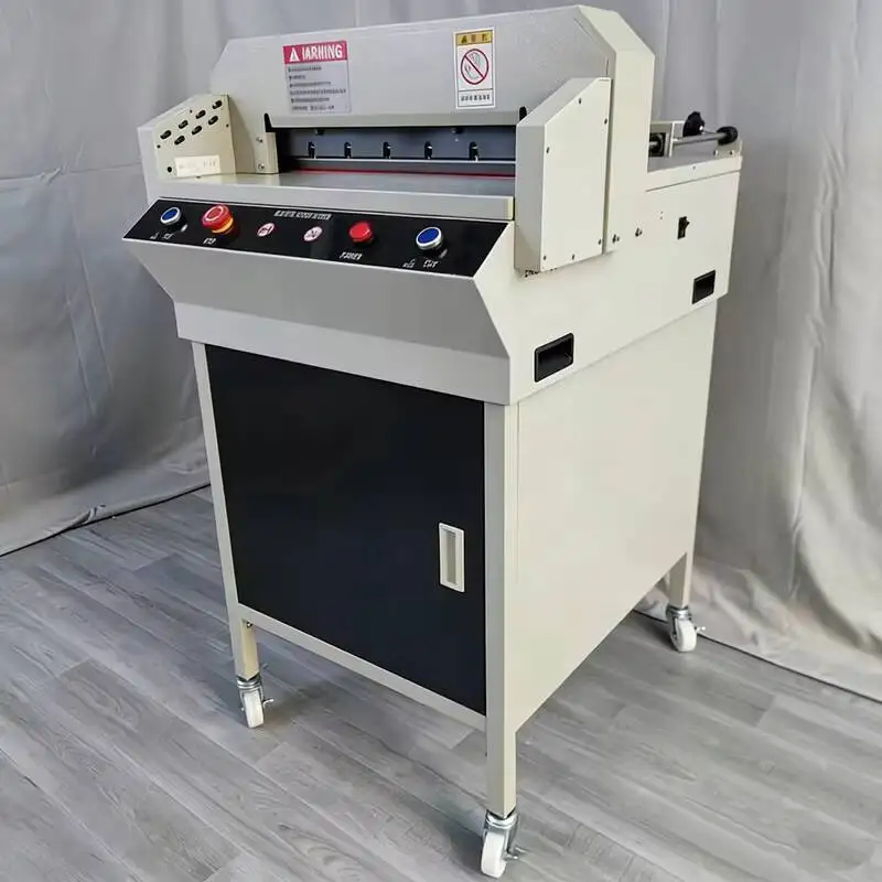 Robust 450V Industrial Grade Manual Paper Slitting Hot Melt Glue Binding Machine Metal Construction for Stationery Manufacturing