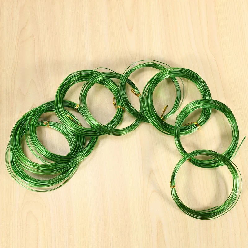 9 Rolls Bonsai Wires Anodized Aluminum Bonsai Training Wire With 3 Sizes (1.0 Mm,1.5 Mm,2.0 Mm),Total 147 Feet