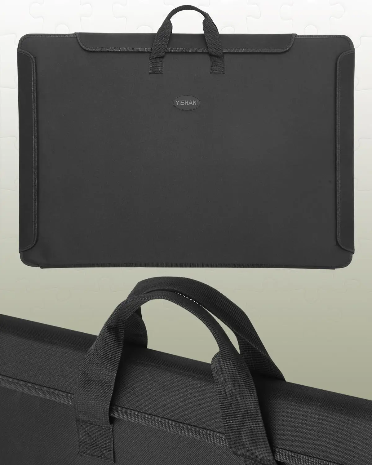 Planche de puzzle portable 1000 pièces avec couvercle pour adultes, étui de puzzle pour le rangement, tapis de puzzle 33,3 ''x 23,6'' avec tri T