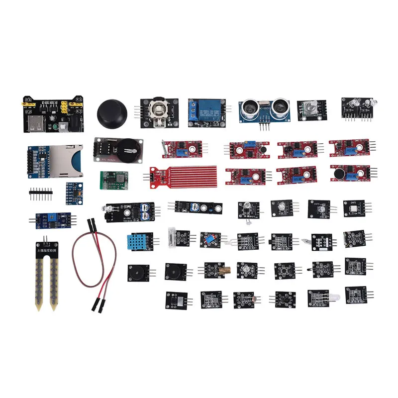 Modul Sensor Starter Kit, papan Kit Sensor 45 In 1 untuk Arduino UNO R3 MEGA2560