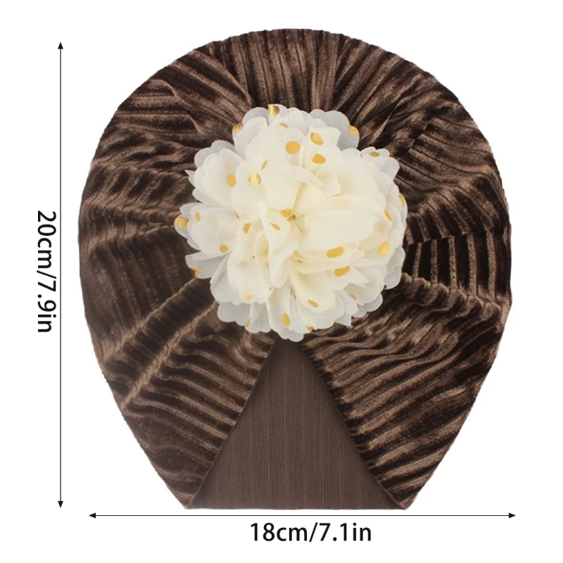 Baby Headwraps Beanie Bequeme Pleuche Mütze Warme modische Mütze für Baby