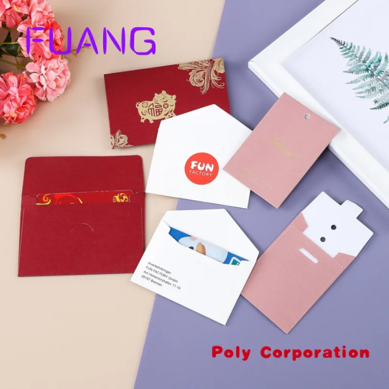Custom  Custom Postage Paper Envelope Bags Mail  Handmade Paper Envelopes Packaging White Pink Black Paper Envelopes Wholesale
