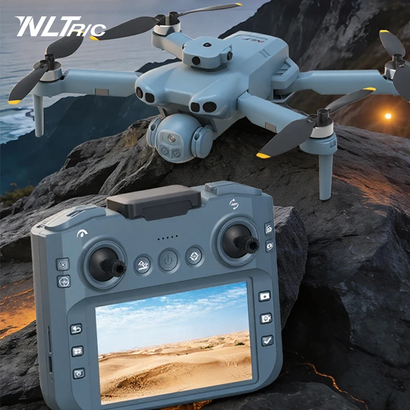 ZD018 Drone With 4.5inch Screen Remote Aerial Photography HD Camera Light Flow Positioning Obstacle Avoidance RC Quadcopter Toys