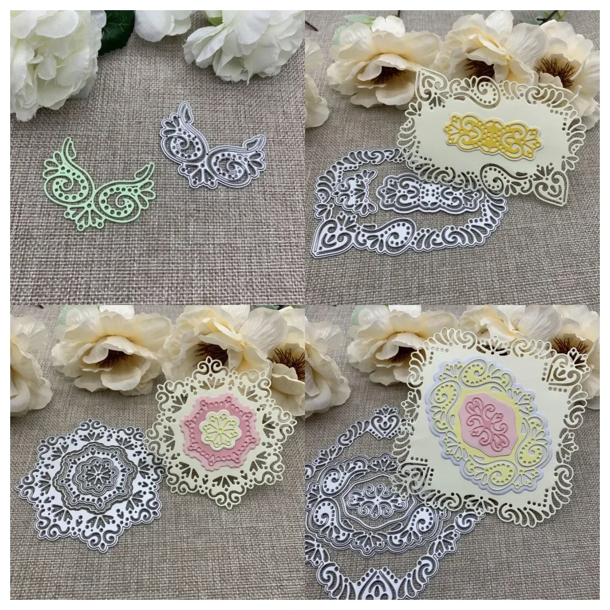 

Flower lace frame series Metal Cutting Dies For DIY Scrapbooking Decorative Embossing Handcraft Die Cutting Template Mold