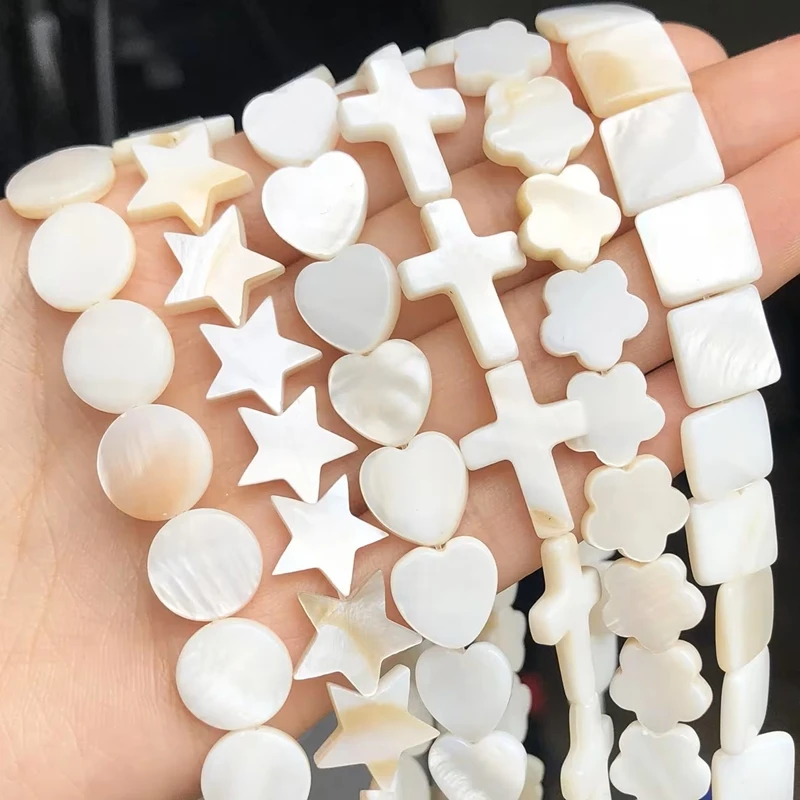 Natural Mother of Pearl Shell Beads Shell Spacer Beads Small Pearl DIY Bead Jewelry Making Necklace Bracelet Earring Accessories