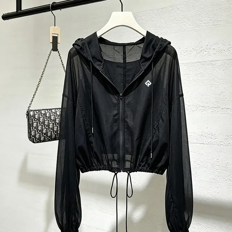 High Quality Golf Jacket Women Golf Wear 2026 Summer New Sun Protection Shirt Outdoor Light Thin Hooded Coat Women Golf Clothes