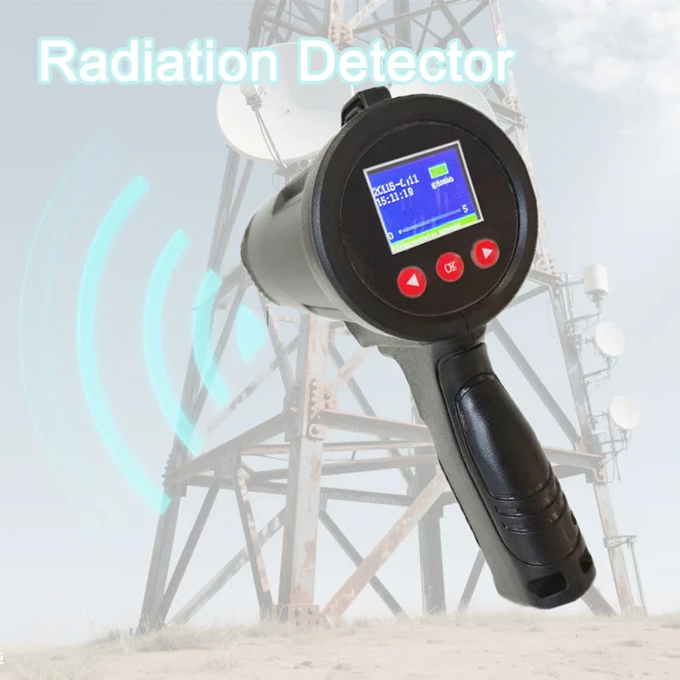 Chinese Manufacturer Portable Handheld Nuclear Radiation Detector Geiger Counter Rechargeable Battery Sound Flash Alarm