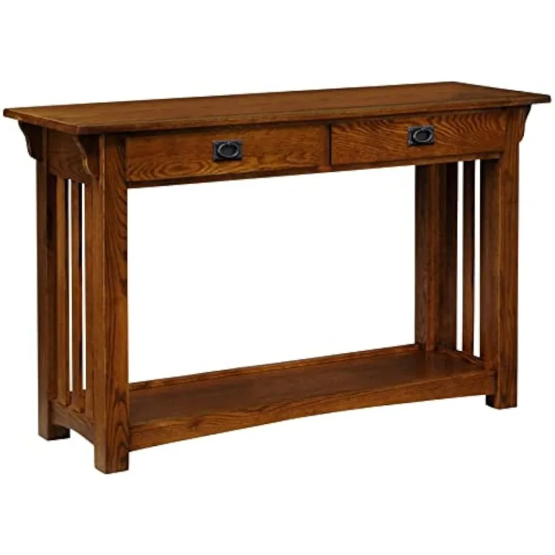 Mission Console Table for Entryway, Wood Sofa Table, Made with Solid Wood, for Living Room, Hallway, Office, Bedroom