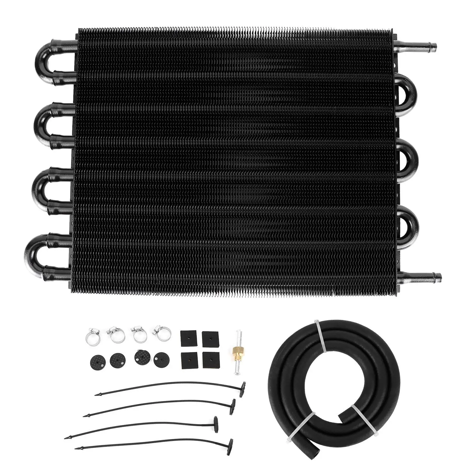 Car Cooling Systems Easy To Install Black Universal 8 Rows Oil Cooler Car Replacement Parts Car Auto Mechanic for all Vehicles