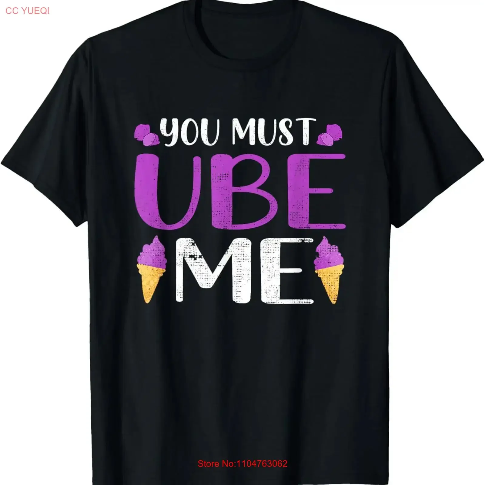 Funny Is My Yam Ube Bae Flavor T Shirt  vintage Washed Casual Unisex homme fashion Stylish Breathable Soft