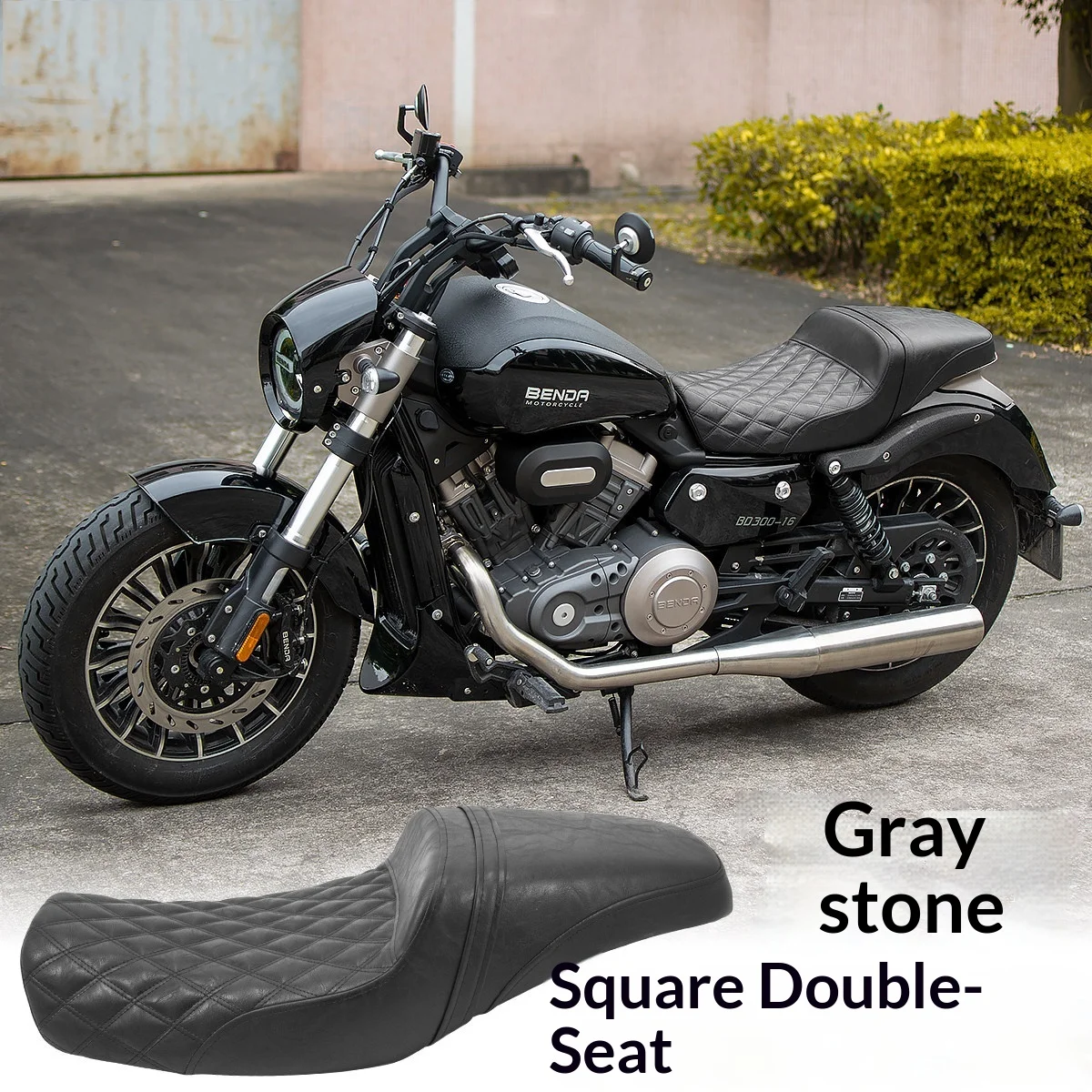 【Premium】For Benda 300 Grey Stone 250 conversion with integrated thickened comfort seat cushion; DS conversion with high and low