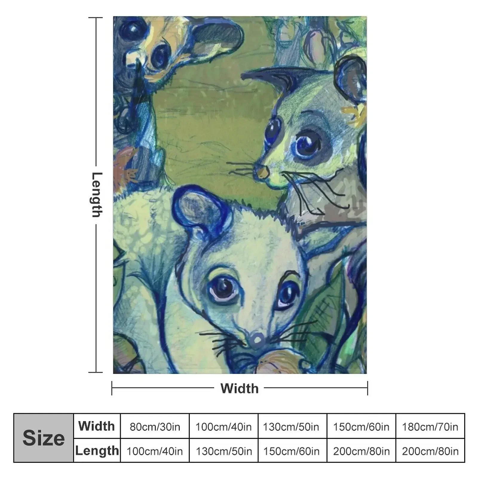 Brushtail Possum (Trichosurus vulpecula) Throw Blanket anime Decorative Throw Nap Camping Blankets