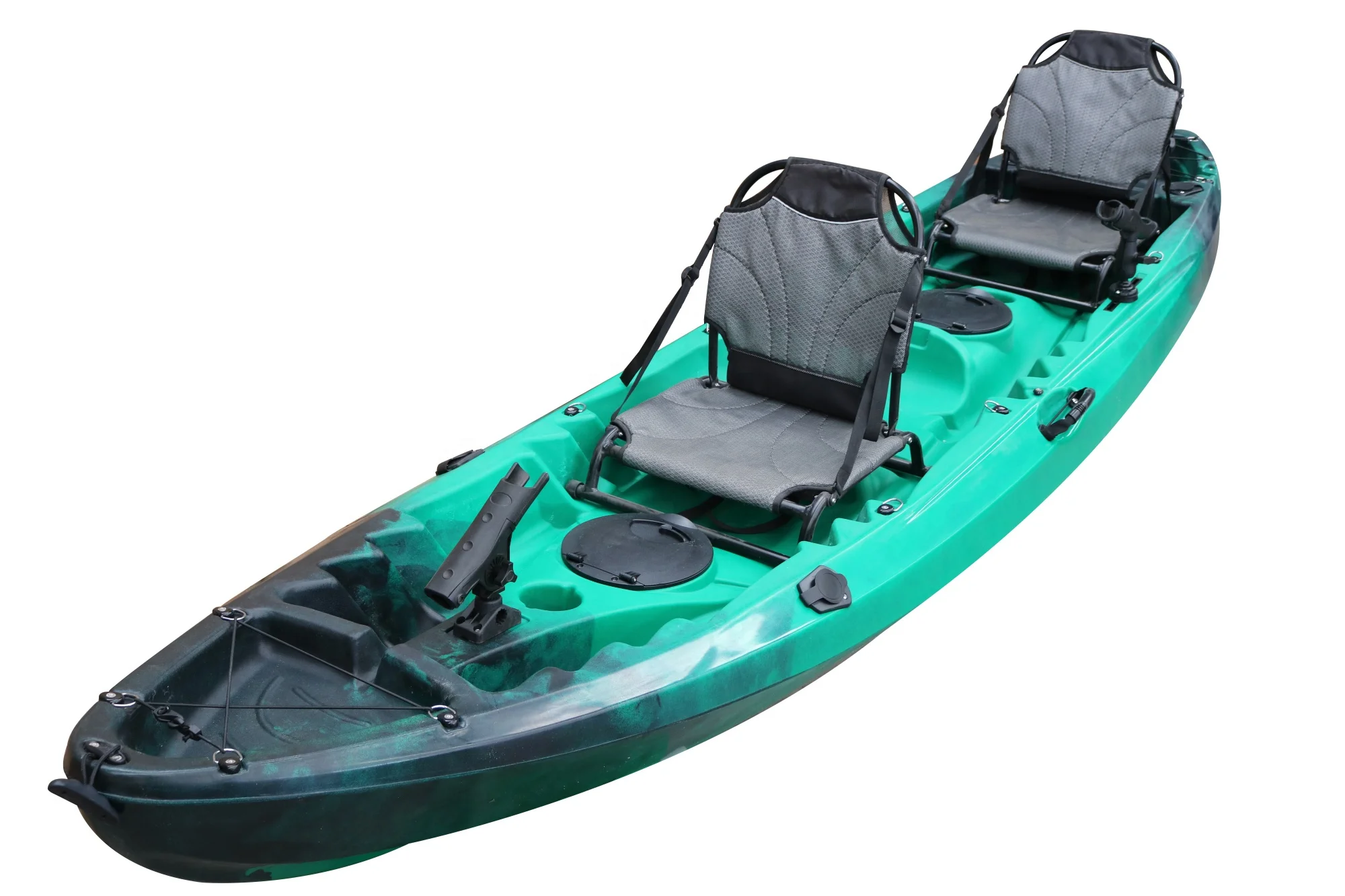 Vicking 12' Tandem Sit-On-Top Fishing Family Kayak 2-Person ODM Support Kayak Inflatable 4m Length LLDPE Hull River Made China