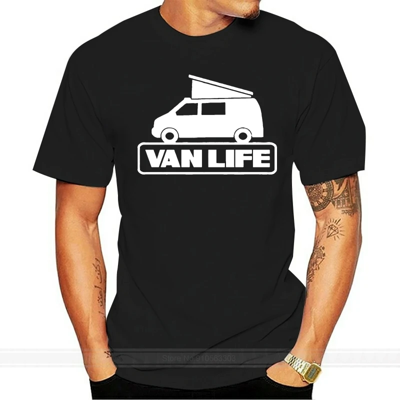 Van Life Adult T-Shirt All Sizes -  Van Rv Motor Home Camping T4 T5 T6 Hot Sale shubuzhi New Fashion Brand O Neck Men T Shirts