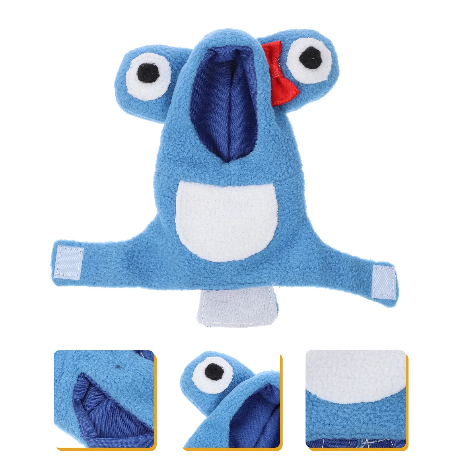 

Parrot Warm Clothes for Pet Birds Parakeets Suit Frog Costume Accessories Jacket with Hat