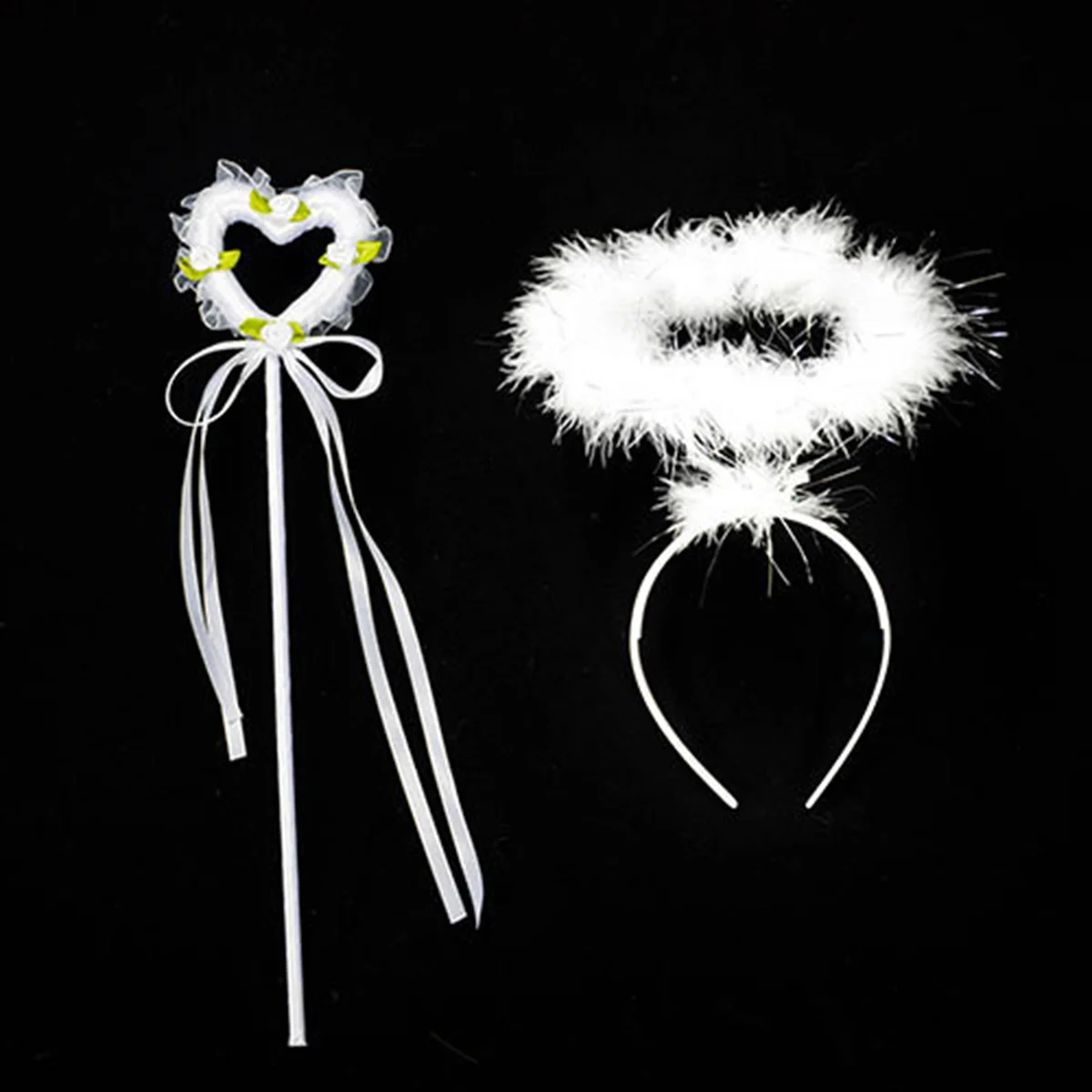 Lovely Heart Shape Wand Kids Girl Lightweight Cloth 37x8x2cm Party Supplies Birthday Christmas Halloween Mask Ball Pink