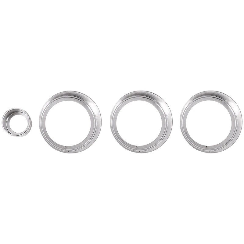 

Для Range Rover Sport L405 2014-2017, ручки из алюминиевого сплава для кондиционирования воздуха, круглое аудио кольцо