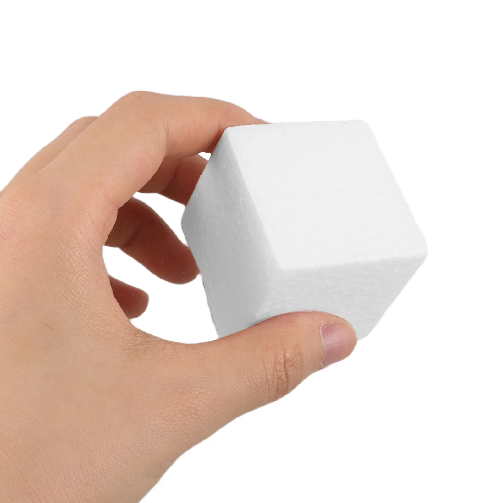 8Pcs Foam Craft Block For Cake Decor Christmas Craft Square Blocks Polystyrene Dummies Crafting Floral Arrangements
