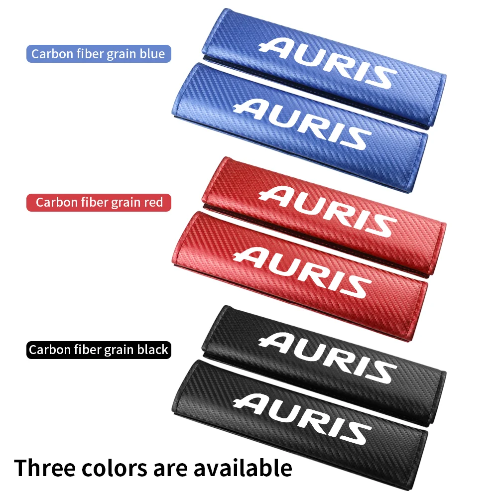 Car Safety Seat Belt Shoulder Protector Cover Breathable Protection Safety Belt Padding Pad For Toyota AURIS Auto Accessories