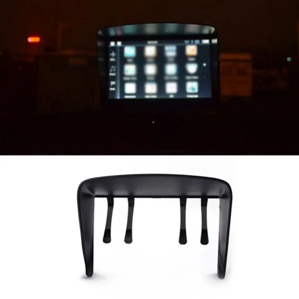 

New 7 Inch GPS Sunshade Visor Black Professional Navigator Sun Shade Anti Reflective Plastic GPS Screen Visor Hood
