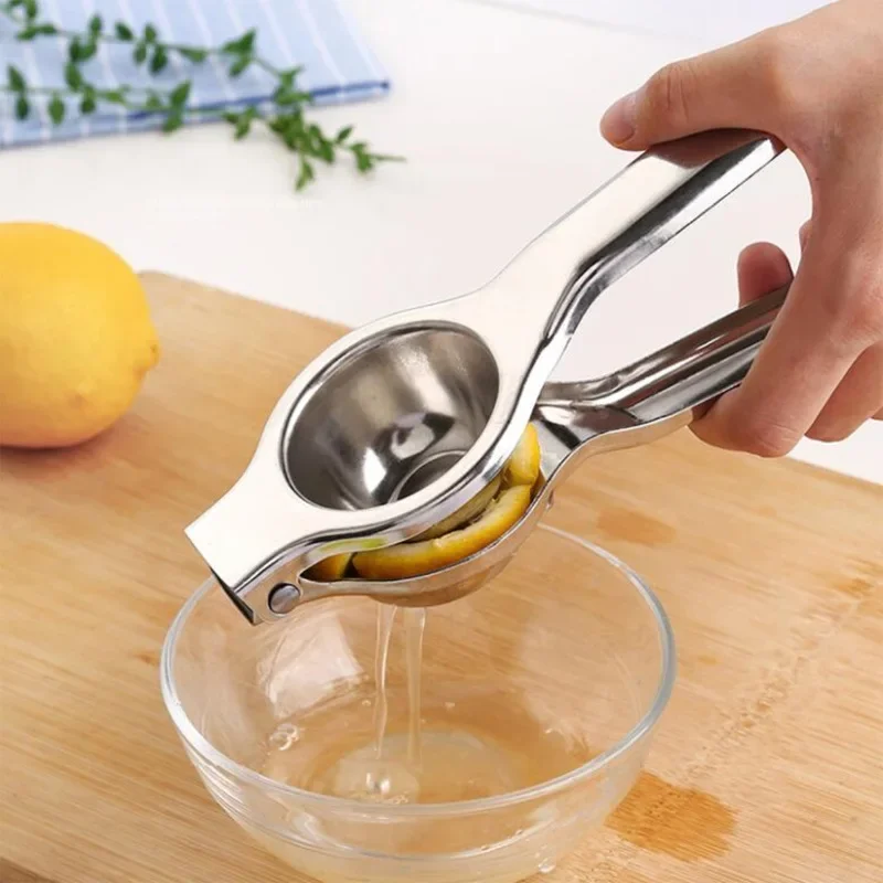 Practical Squeezing Lemon Hand Squeezer Juicer Stainless Steel Household Manual Juicer Pressing Citrus Lemon Press Lemon Clip