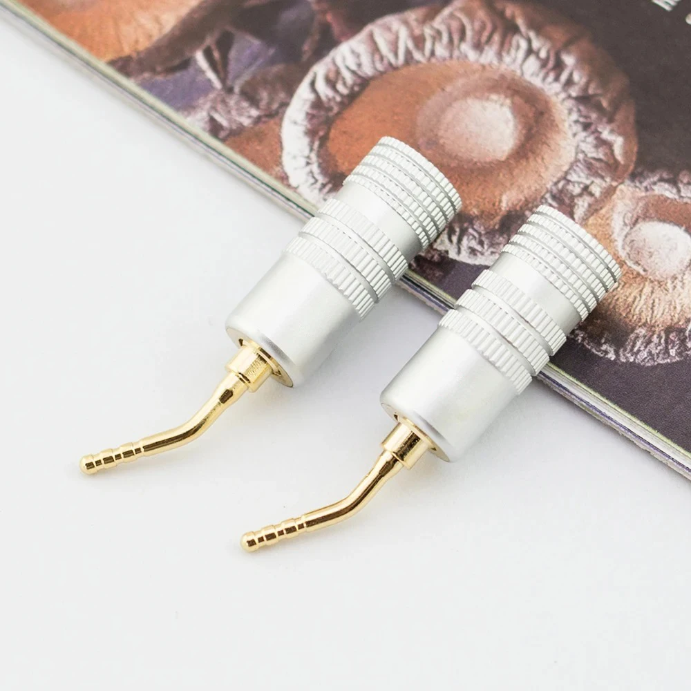 HIFI Gold Plated High Quality Welding Free Banana Plugs 4mm for Speaker Adapter Audio Jack Plug Wire Cable Connectors