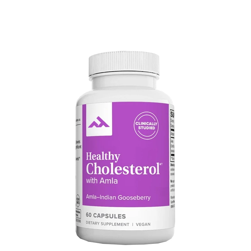 

Healthy Cholesterol with Amla - Supports Healthy Triglyceride Levels, Cardiovascular Health, Antioxidants - Non GMO, Gluten Free