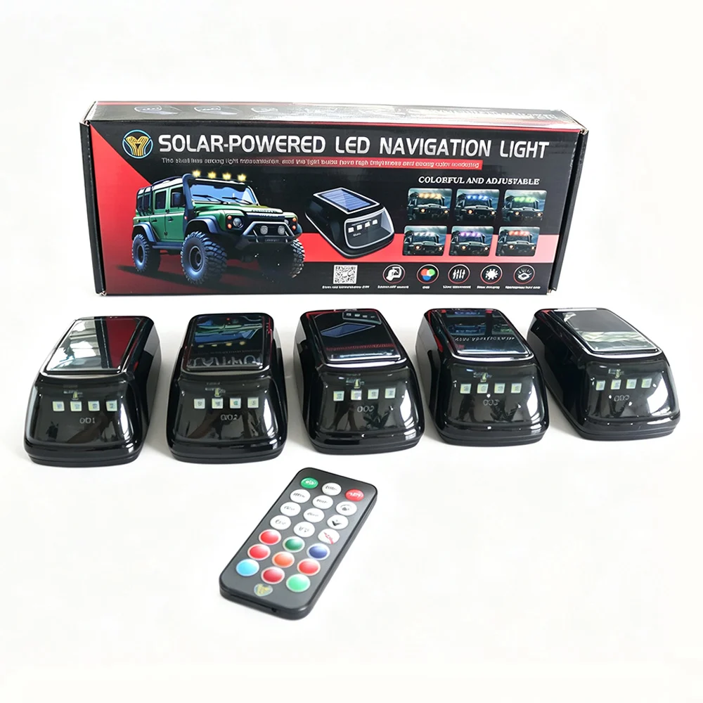 Wireless Truck Cab Lights – USB-Rechargeable Roof Marker Lights with No-Drill Installation for Truck Styling 2