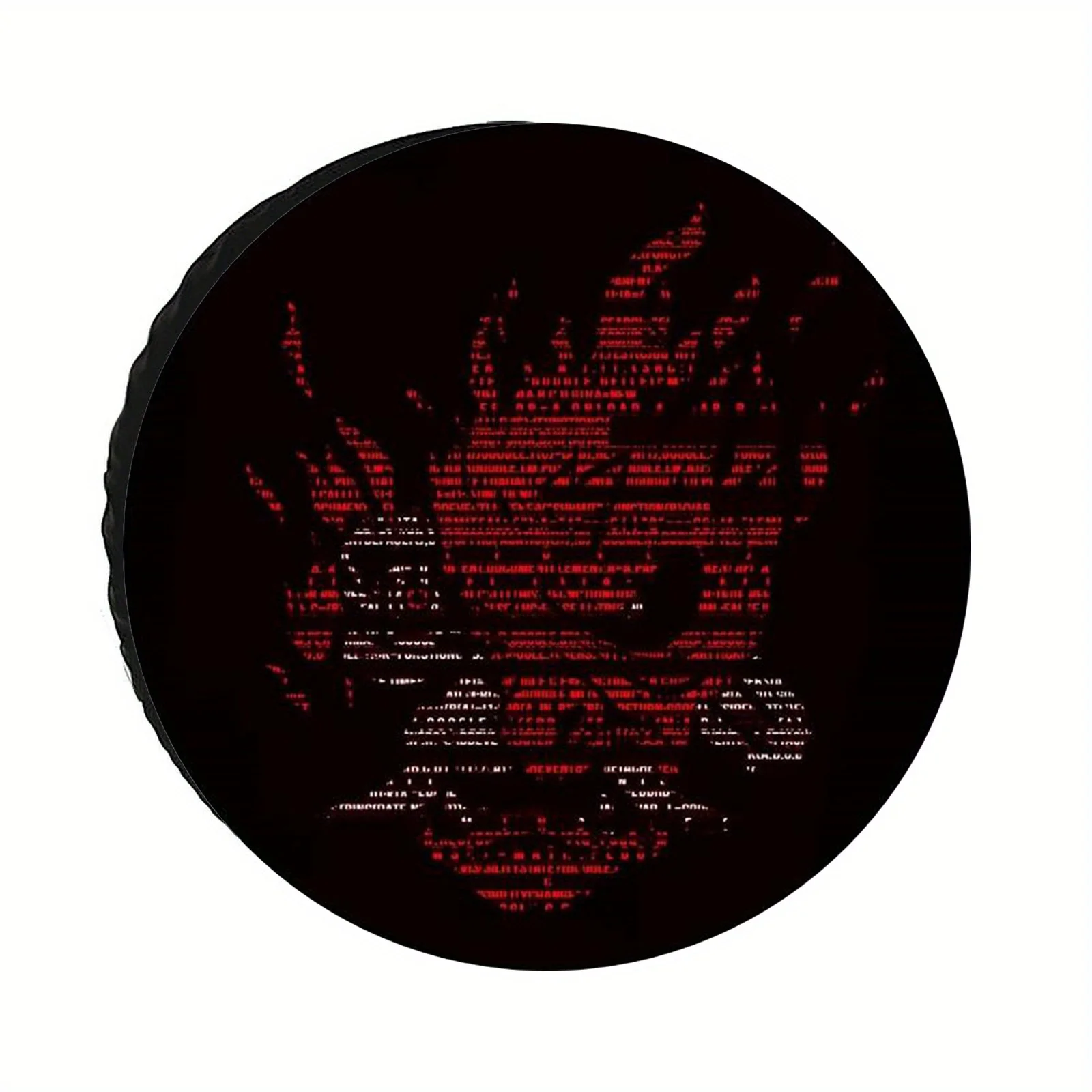 Code Spare Tire Cover: A Fusion Of Technology And Sci-Fi, Featuring A Mysterious Code-Generated Design For Eye-Catching Style