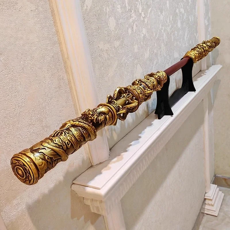 11Black Myth Wukong Golden Hoop Retractable Semi-Metal Model 1 To 1 Solid Toy Ruyi Golden Hoop..