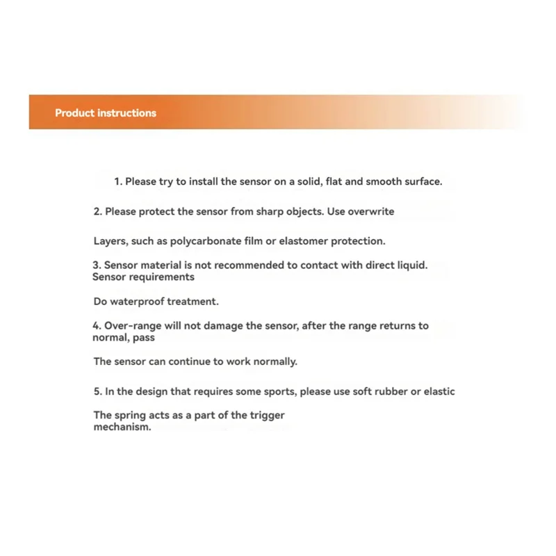 ABGN Датчик давления тонкой пленки Высокая чувствительность Быстродействующий резистивный датчик положения пленки 0,2 В-0,8 В Высокопроводящий