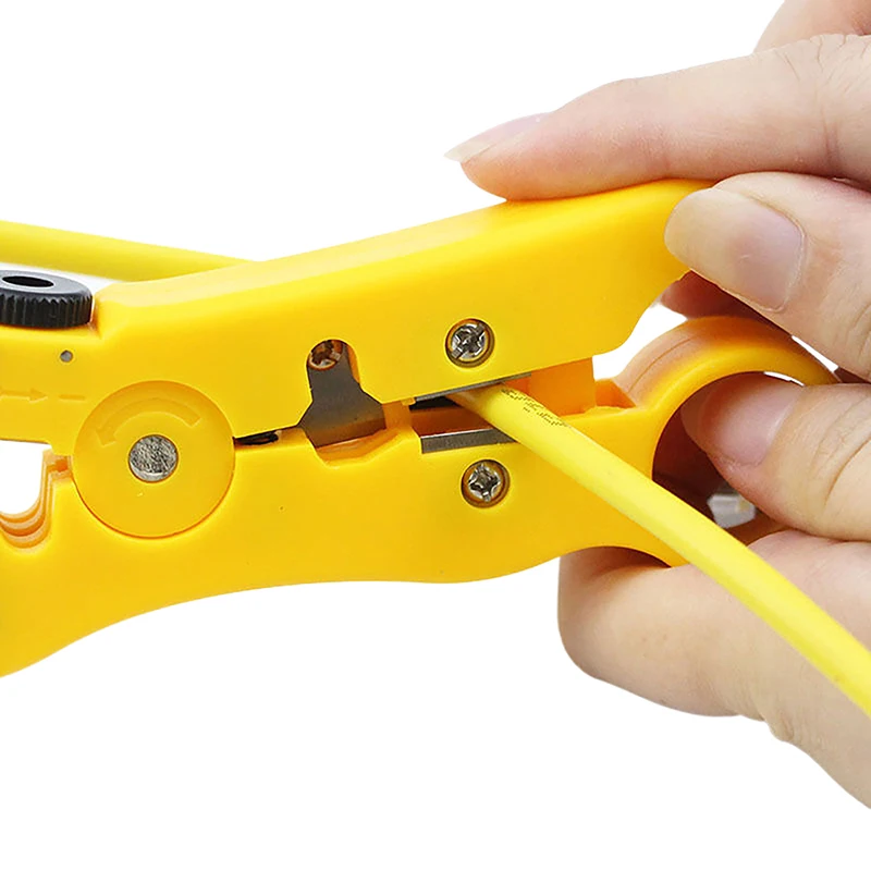 Multifunction All-In-One Stripping Tool Wire Stripper Coaxial Cable Stripper Cutter Plier Rotary Wire Stripping Electrician Tool