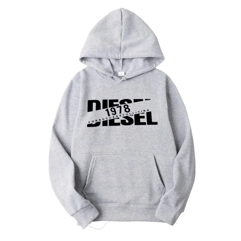 2025 trendy 1918 letter printed hooded sweatshirt for men and women, loose and casual versatile, trendy brand pullover