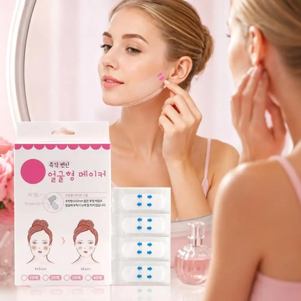 1/2bags Invisible Seamless Firming Transparent Patch Face Lifting Shaping Sticker Women Waterproof Makeup V-face Face Care Tools