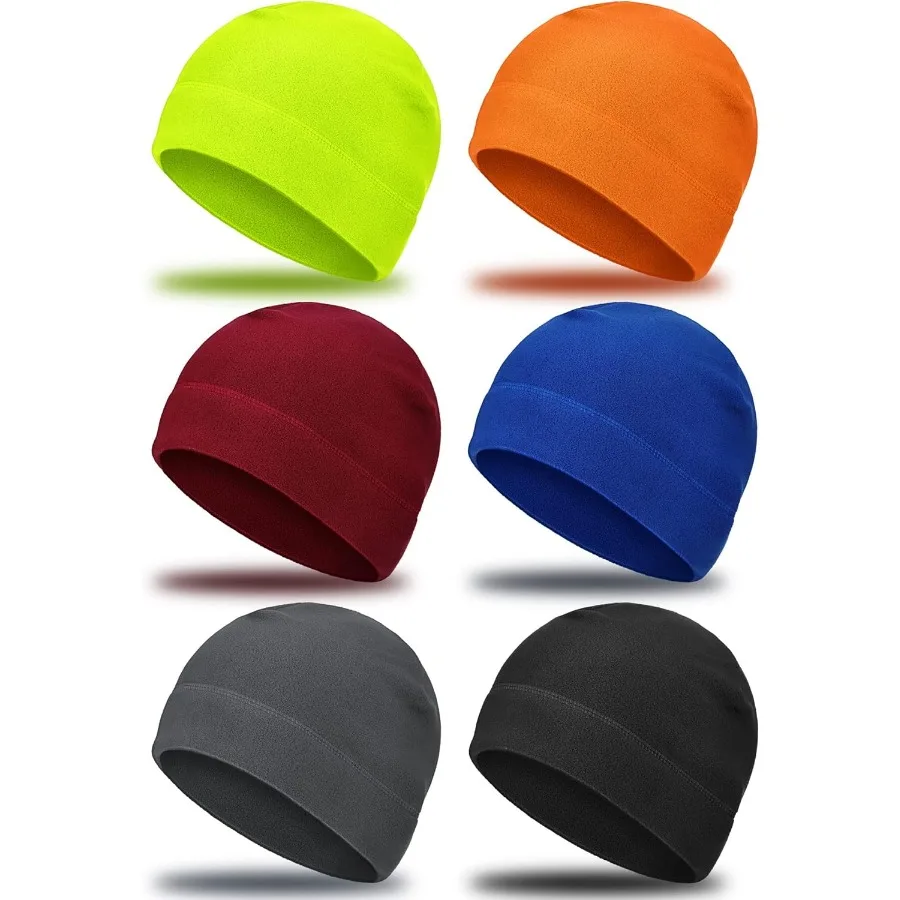 

6-компонентная флисовая зимняя шапка с черепом, мужская теплая шапка-бини, ветрозащитная кепка для часов унисекс