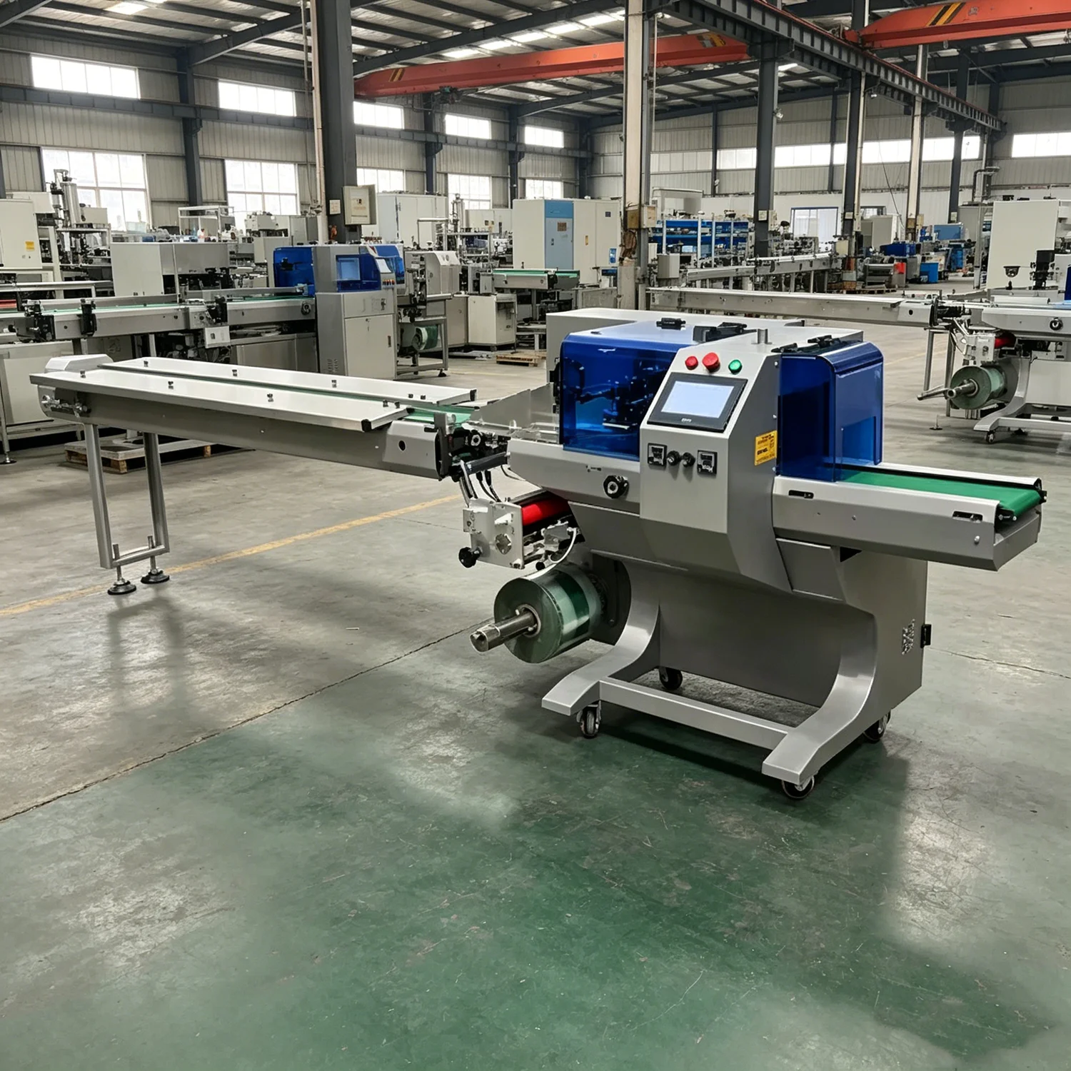 High Output Horizontal Pillow Flow Wrapper Stable Seal for Bread Donut Soap Nut Dry Goods Small Auto Parts Packaging