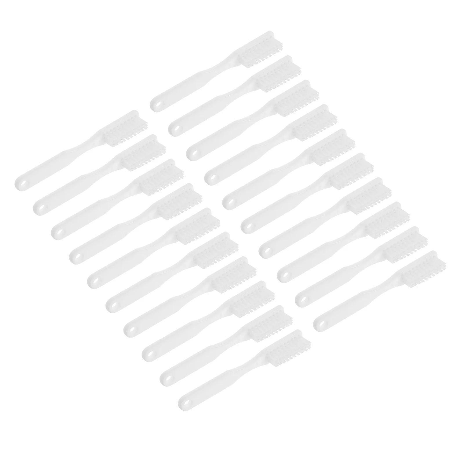 20 قطعة فرشاة أسنان الإصبع سجن صغير استخدام مقبض قصير رئيس شعيرات ناعمة أداة تنظيف الفم فرشاة أسنان صغيرة للسفر السائبة #3