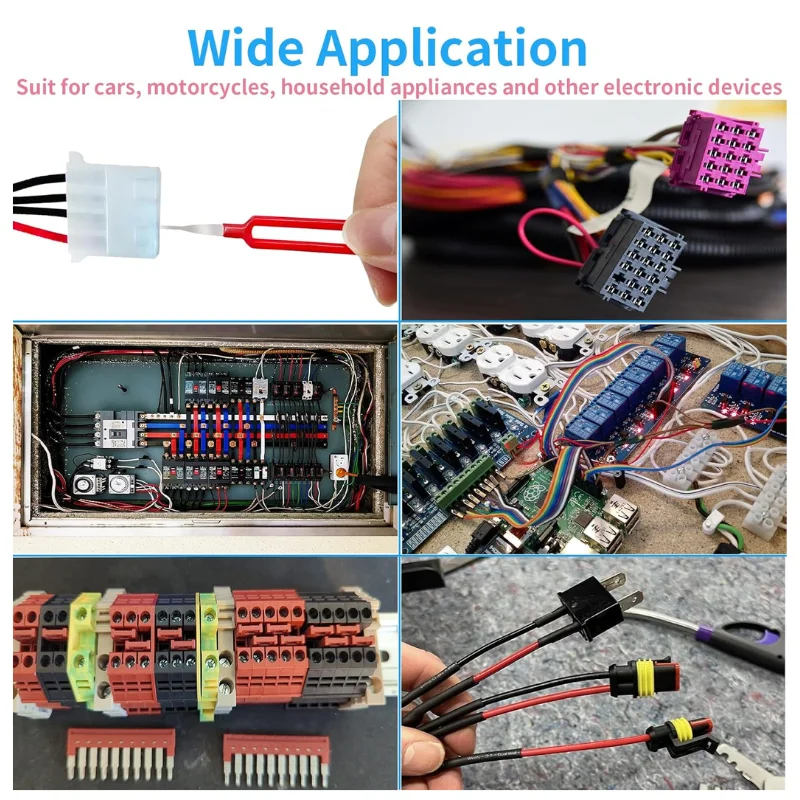 18pcs Car Terminal Removal Kit Universal Wire Plug Connector Extractor Puller Pin Remover Set Automotive Repairing Tool & Home