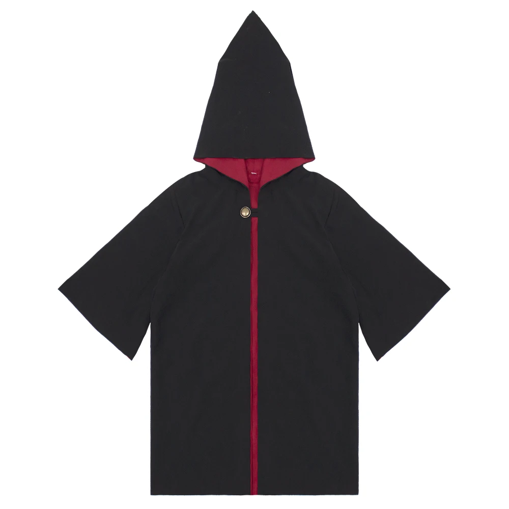 

Magic Wizard Costume Teens Wizard Robe Black Hooded Cloak For Children Boys Girls Halloween Dress Up School Themed Party Gift